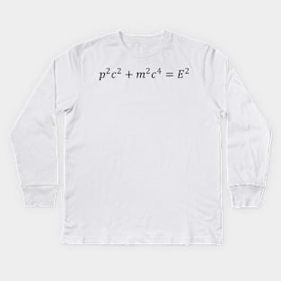 Energy Of A Relativistic Particle Equation Kids Long Sleeve T-Shirt